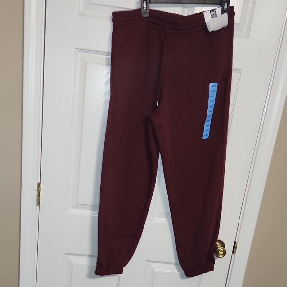 Men's Burgundy Sweatpants - Picture 1 of 6